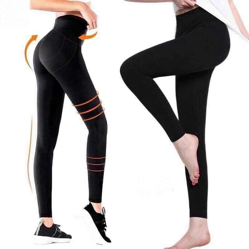 Quần legging nữ lót lông GU cạp cao dày dặn LADYA STORE | WebRaoVat - webraovat.net.vn