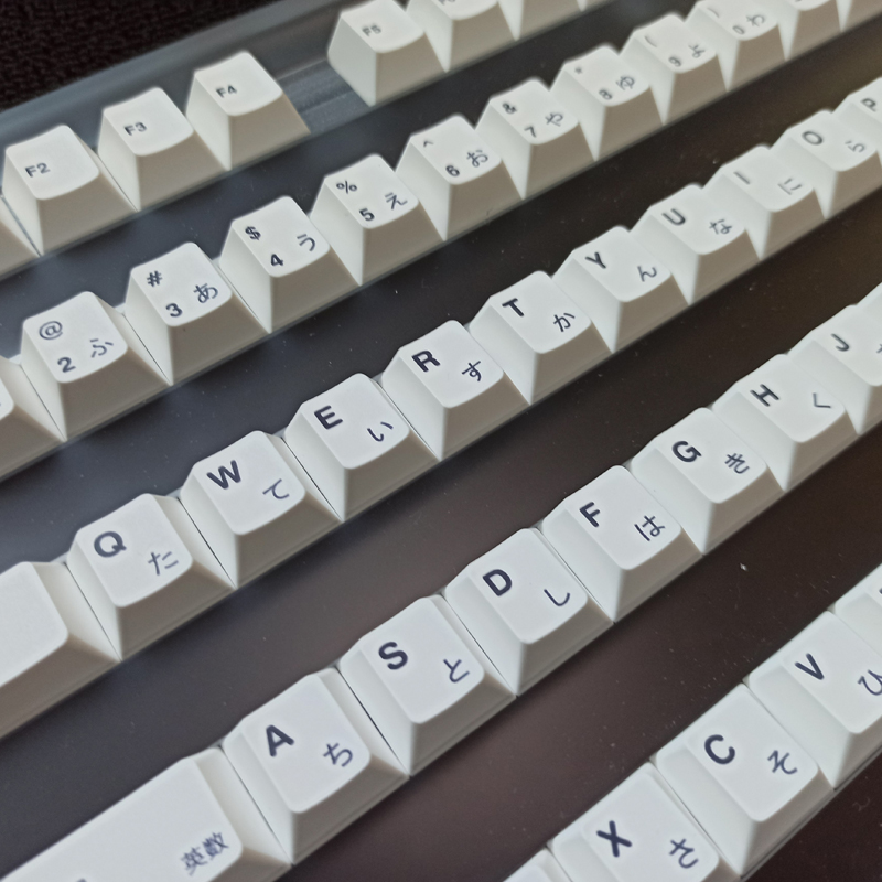 Bộ 135 Phím PBT Màu Trắng Phong Cách Tối Giản Cho Bàn Phím Cơ