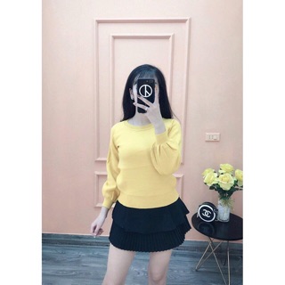 Áo len tay bồng