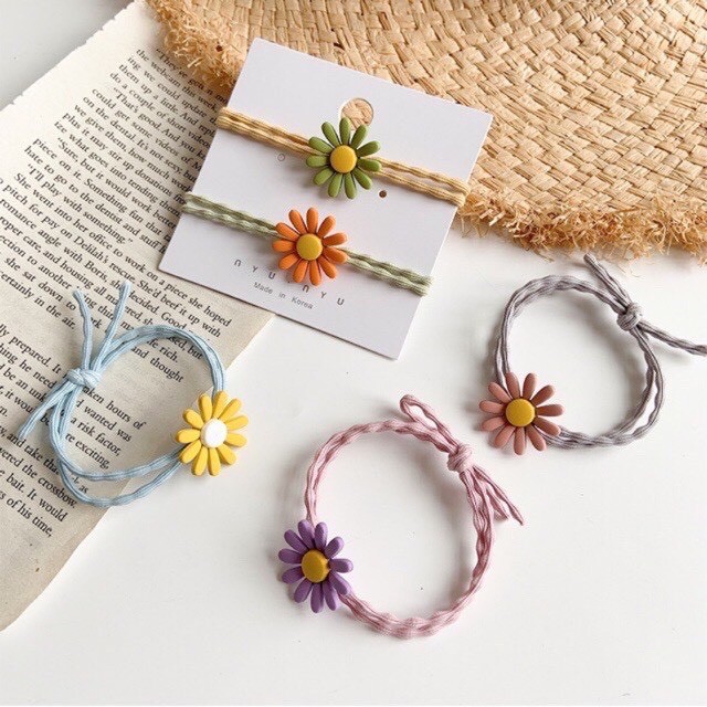 [Mã GODD2407 giảm 5% đơn 199K] Dây cột tóc nơ thời trang Hàn quốc dễ thương