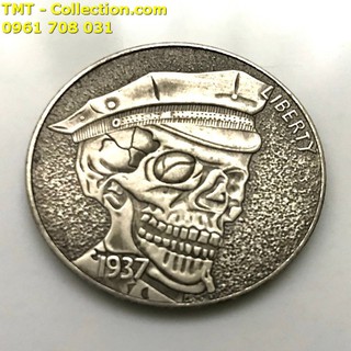 Xu Hobo Morgan Đầu Lâu Đại Bàng 1937 Của Mỹ; xỏ lỗ đeo dây, sưu tầm, trang trí bàn sách-TMT Collection-SP002415