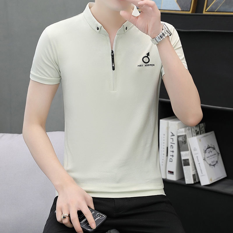 Áo nam Cổ Đứng Có Dây Kéo