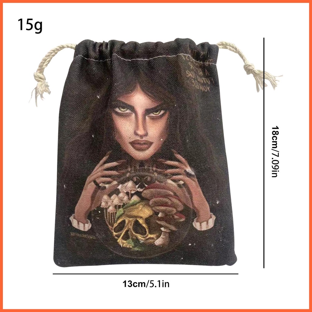 Túi Đựng Thẻ Bài Tarot In Hình Nữ Thần Bóng Tối Độc Đáo