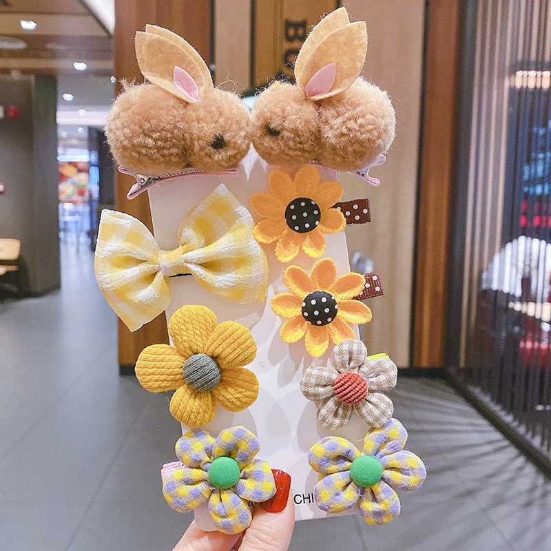 Set kẹp tóc cho bé gái, đồ tóc siêu dễ thương cho bé gái - SHopMekhoai