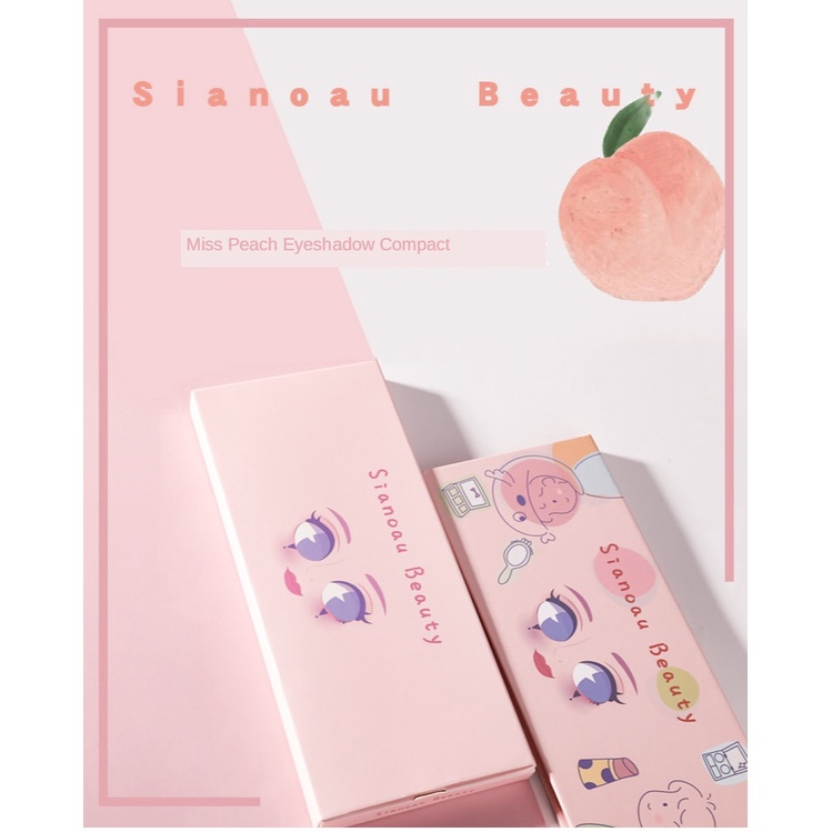 [Hàng mới về] Bảng phấn mắt Sianoau Beauty trang điểm màu sắc tinh tế lâu trôi