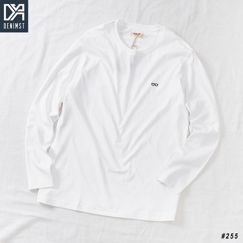Áo Thun Nam Dài Tay DENIMST 255 Chất Liệu Cotton, Dáng Slim Fit