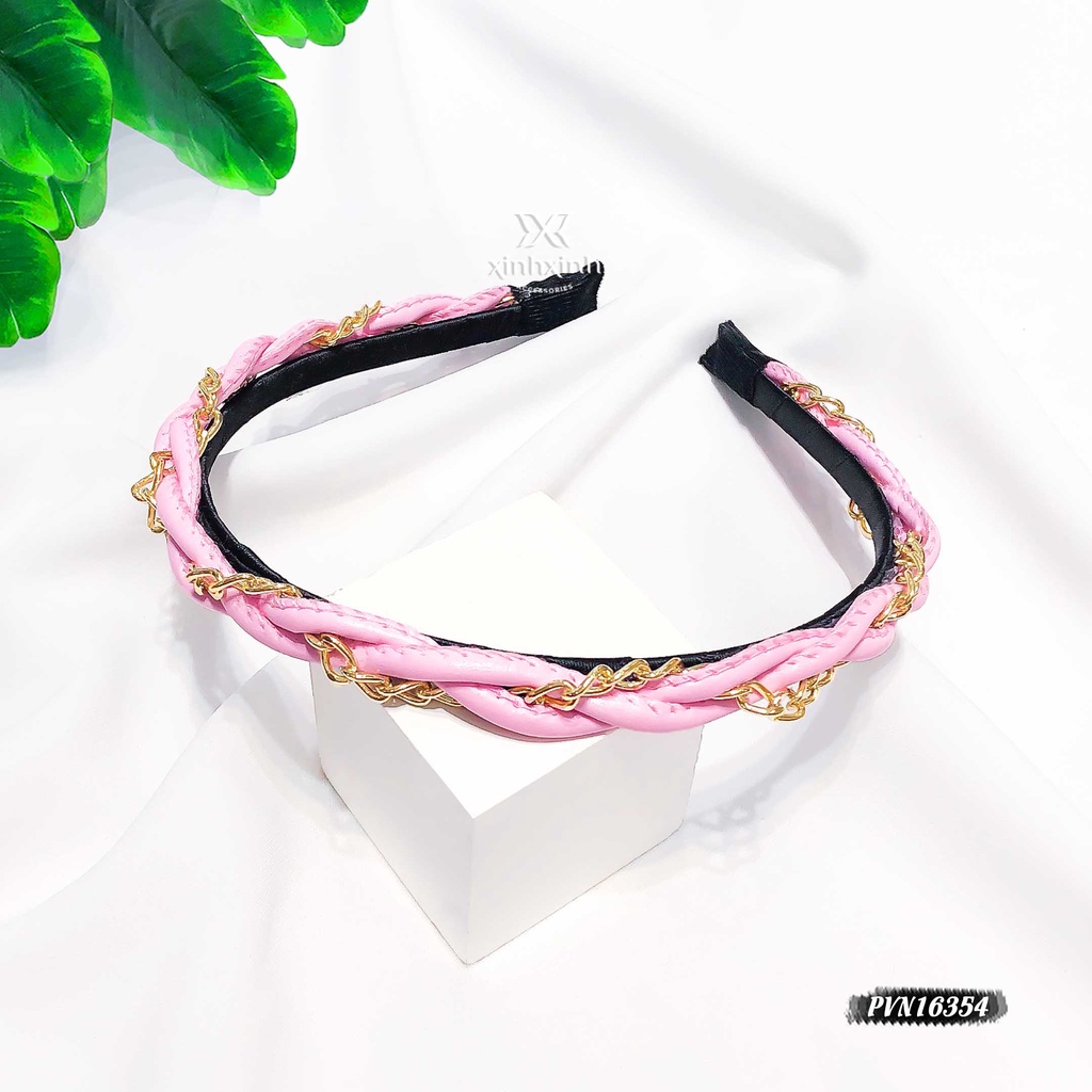 Xước tóc, bờm tóc da xích bện - Xinh Xinh Accessories