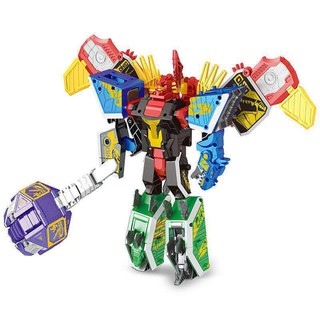 Người máy biến hình khủng long thần thoại rô bốt phù hợp với đồ chơi mô khối xây dựng xếp của trẻ em