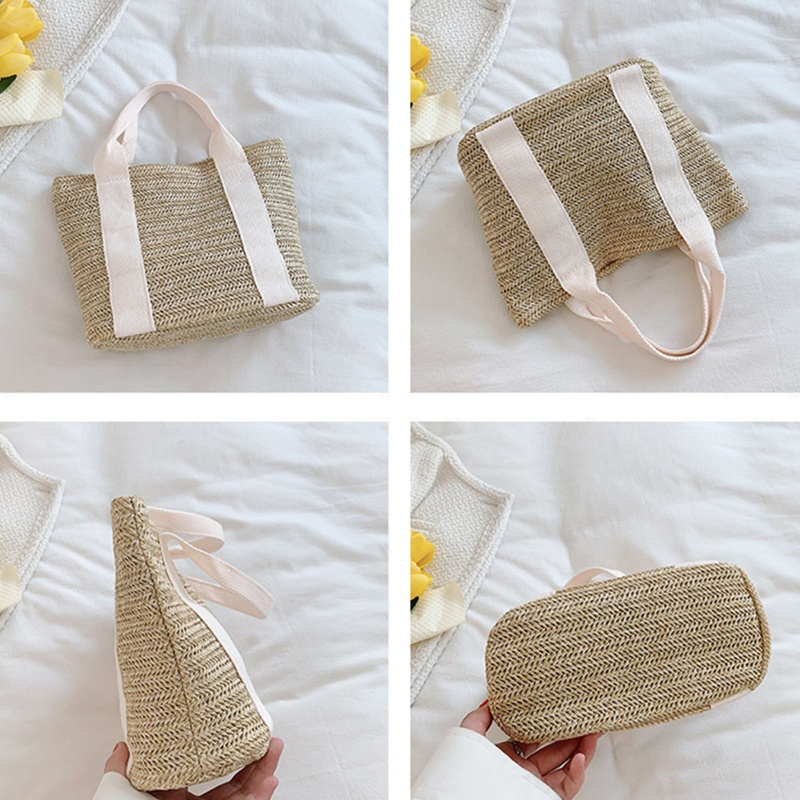 Túi Xách Đan Mây Màu Sắc Đơn Giản Thời Trang Cho Nữ