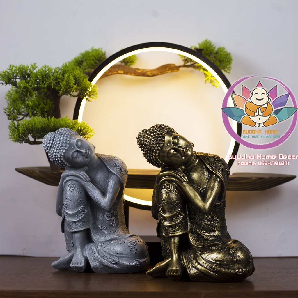 Tượng Phật An Nhiên Tự Tại Trang trí nhà cửa phong thủy hồ cá, thuỷ sinh, tiểu cảnh, bán cạn, terrarium