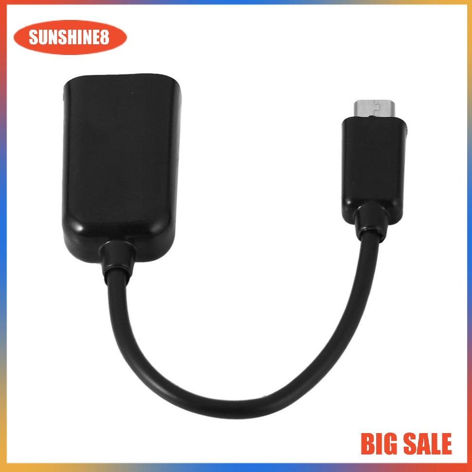 【SUN】Cable Micro USB Male To Female Converter Host OTG Mini USB Cords Tablet Cables