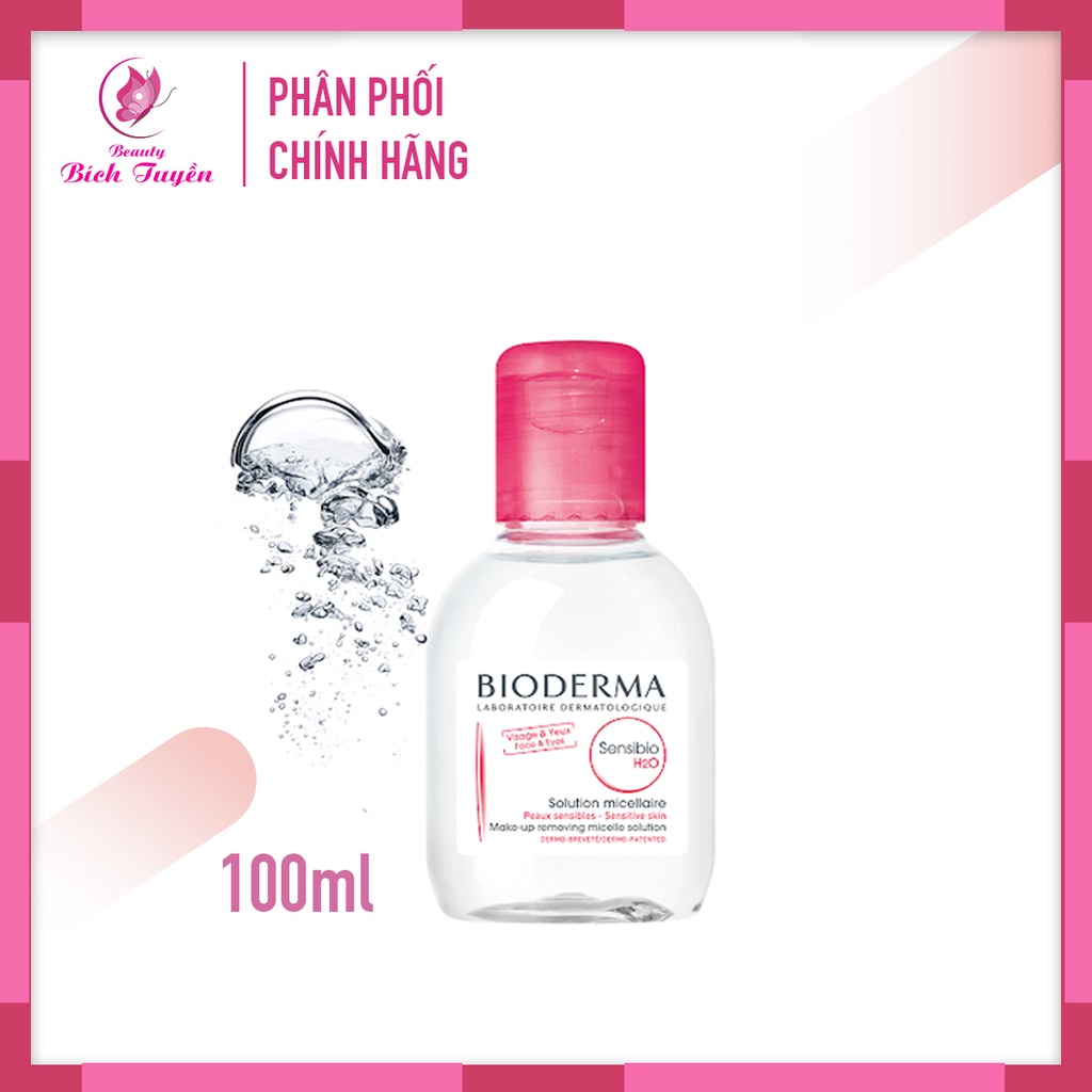 Nước Tẩy Trang BIODERMA H2O Nắp Hồng Làm Sạch Cho Da Nhạy Cảm 100ml - 500ml