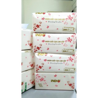 GIẤY ĂN RÚT LỤA INDO 300 TỜ, 2 LỚP