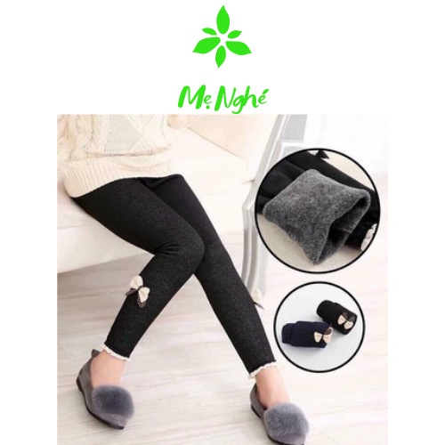 Quần Legging Cho Bé Giả Bò Lót Lông, Quần Legging Giả Jean - Siêu Thị Mẹ Nghé