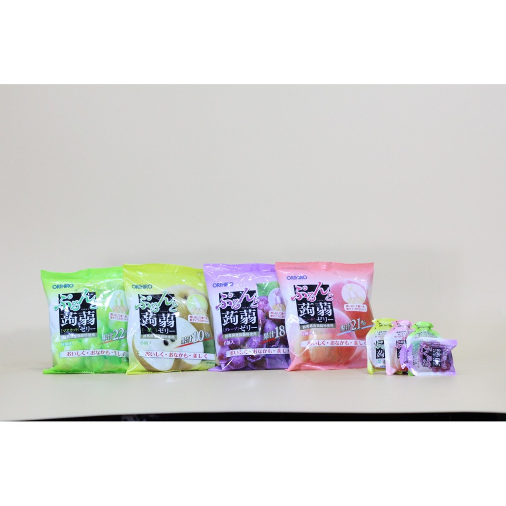 THẠCH ORIHIRO 5 VỊ ( VỊ LÊ, VỊ NHO TÍM, VỊ ĐÀO , VỊ NHO XANH, VỊ ĐÀO ) | BigBuy360 - bigbuy360.vn