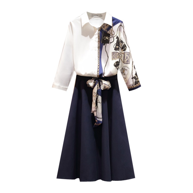 🌸Hàng Order🌸Sét Bigsize Áo Sơ Mi Họa Tiết Phối Chân Váy Xòe Cách Điệu Sành Điệu Thời Thượng 🌸Hàng Quảng Châu | BigBuy360 - bigbuy360.vn