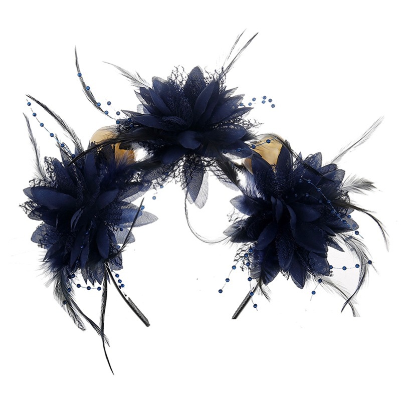 Băng Đô Cài Tóc Đính Hoa Phong Cách Lolita