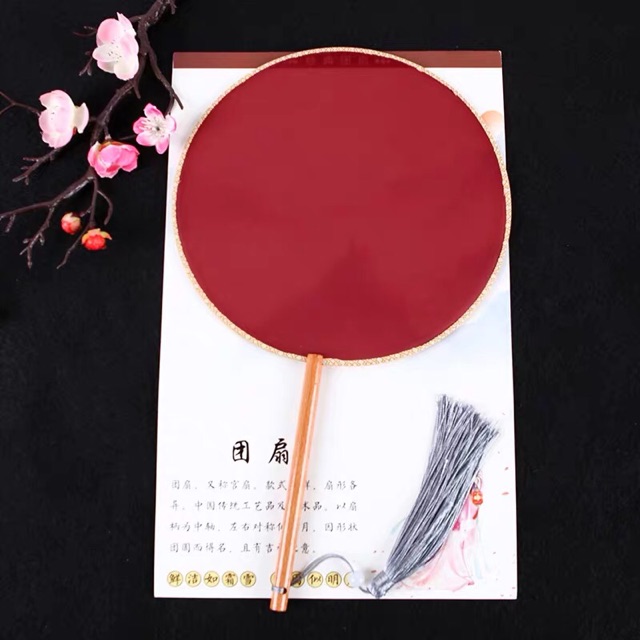 Quạt tròn cổ trang nhiều màu