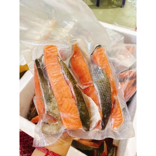 Cá hồi phile. Khay 500gr