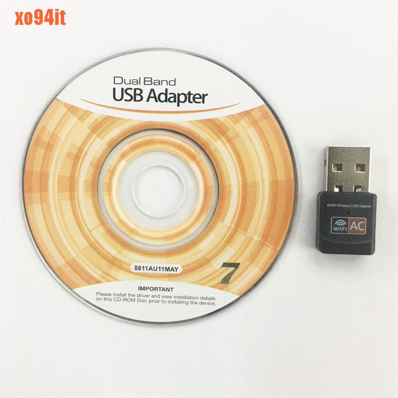 Wireless USB WiFi Adapter 600Mbps Wifi Dongle PC Network Card Dual Band