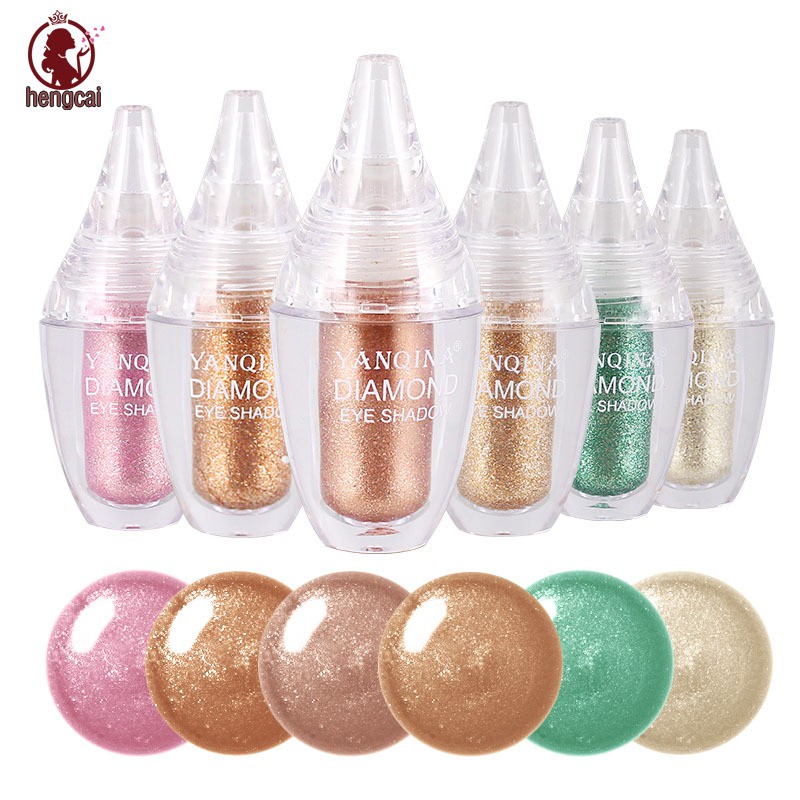 1 Bottle Liquid Eyeshadow Shining Waterproof Natural Makeup Eye Shadow Powder Cosmetic