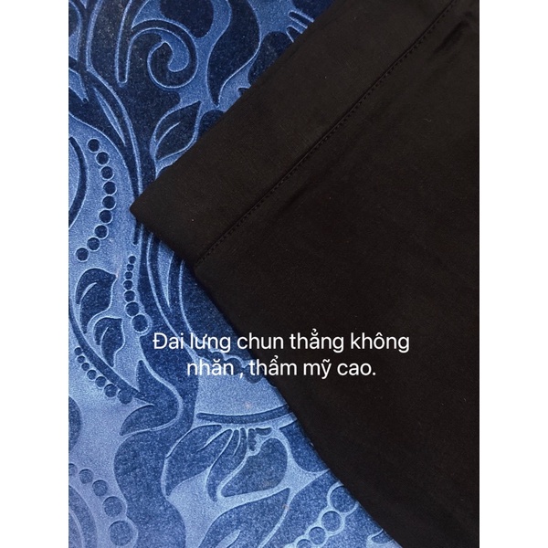 Quần dài ống loe nữ thun cotton, cạp cao chuẩn form tôn dáng siêu đỉnh, quần ống loe ôm nâng mông Mlem.