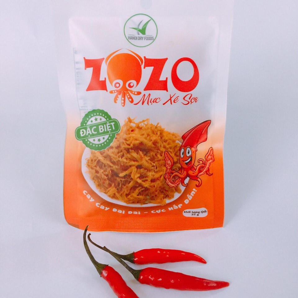 [Combo ĂN VẶT cho khách Sỉ ]  10 gói  Mực xé sợi ZOZO 25g + 10 gói Khô gà cooky 25g | BigBuy360 - bigbuy360.vn