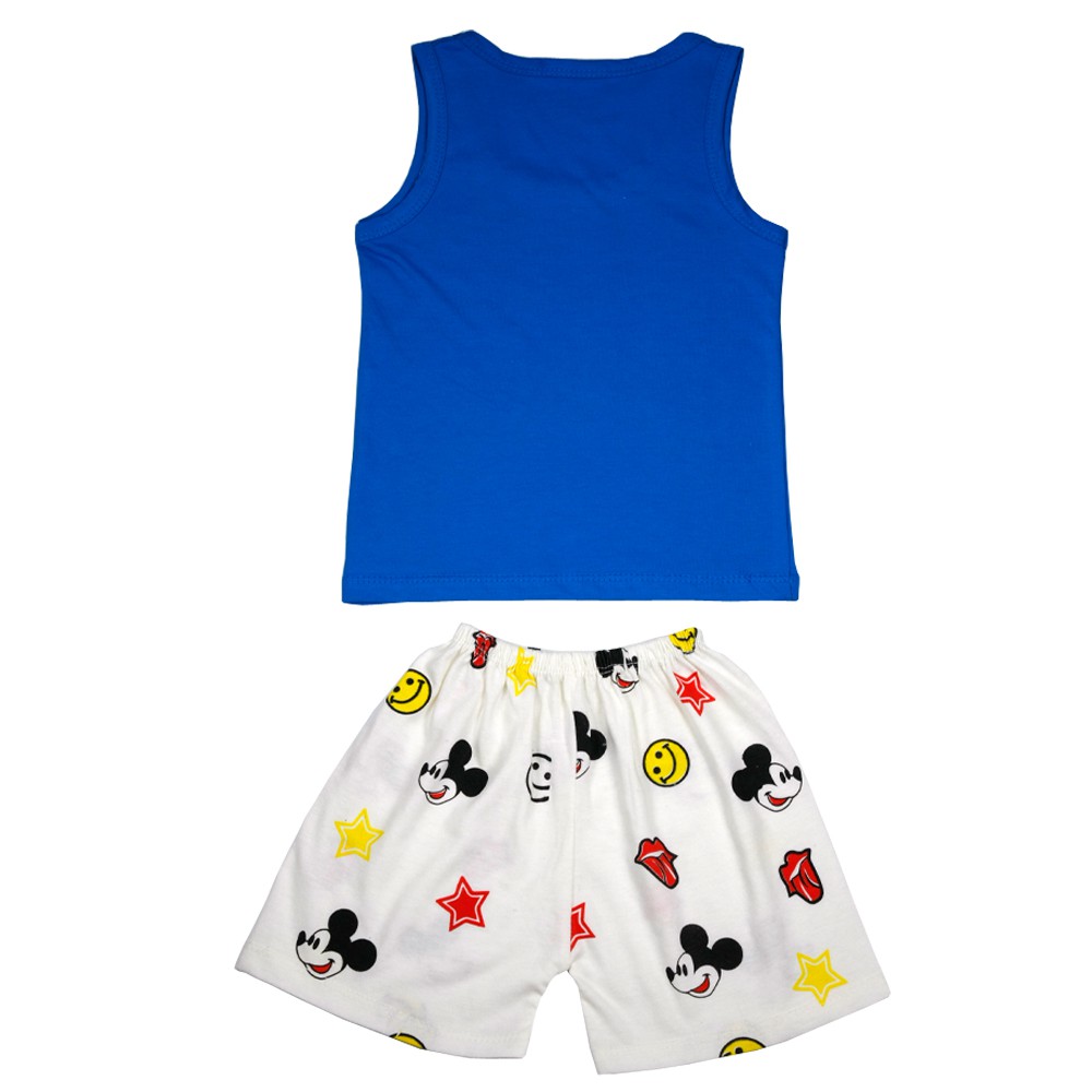 Bộ cotton in hình chuột mickey ngộ nghĩnh cho bé trai 7-18kg BMKKS (ảnh thật) - KIBA.shop ( quần áo mùa hè cho bé)