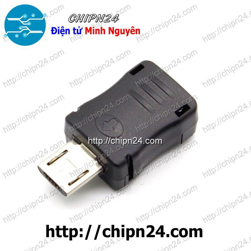 [2 CÁI] Đầu+Vỏ nhựa USB Micro V1