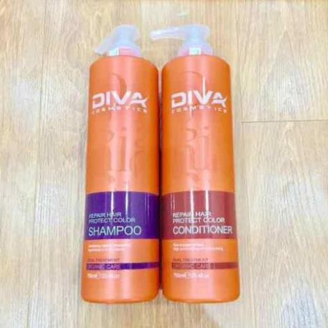 CẶP DẦU GỘI DIVA CAM PHỤC HỒI VÀ GIỮ MÀU ORGANIC 2