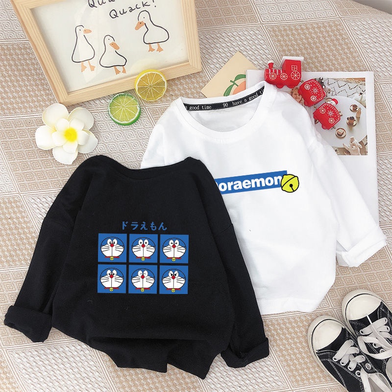 Áo Thun Cotton Tay Dài Mỏng Màu Trắng Hàng Mới Dành Cho Trẻ Em