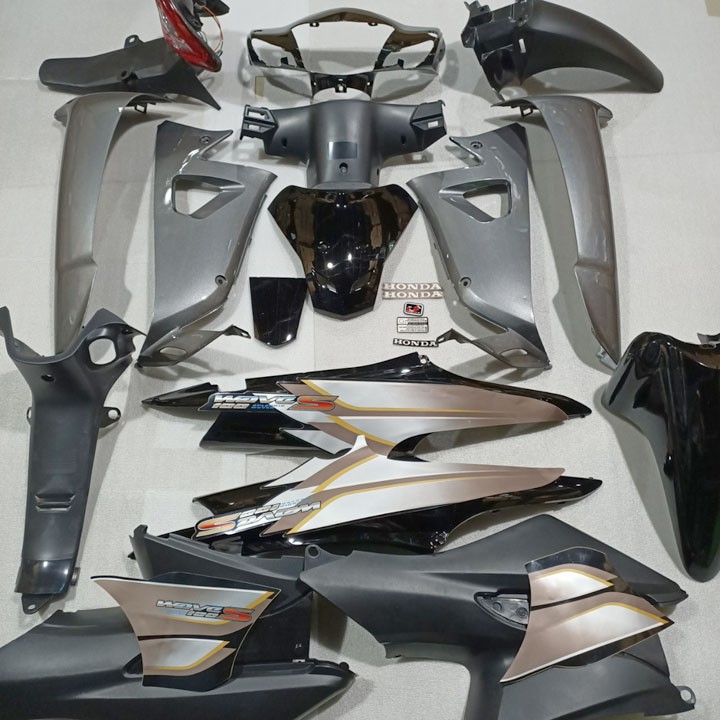 Dàn áo Wave RS - Anpha - S100 đời 2006 đến 2016  Màu Đen Ghi  Đồng hồ cơ xe Wave RS - SPB-DGRS-