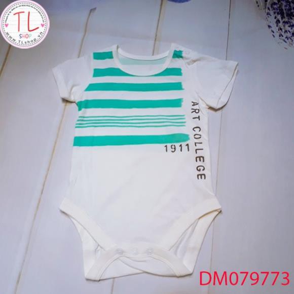 Thời trang trẻ em - Bodysuit thun cho bé sọc xanh - Quần áo bé trai - Bộ bé trai - Quần áo bé gái - Bộ bé gái