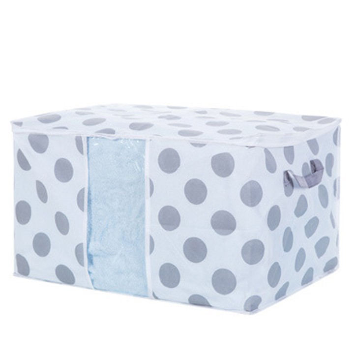 Túi vải đựng chăn màn quần áo bi, tròn