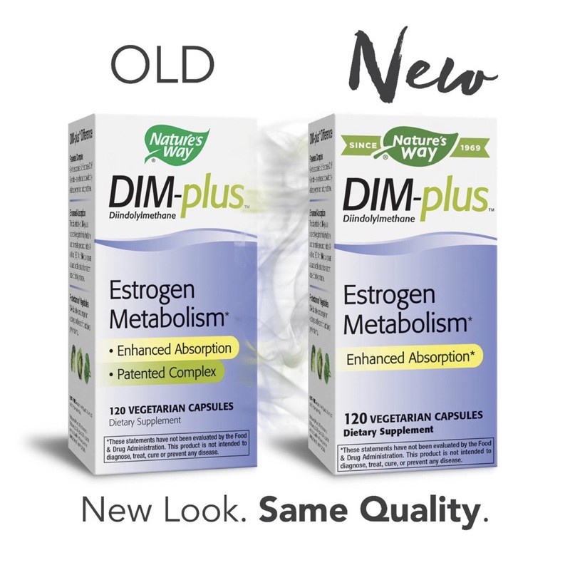Nature's Way Dim-Plus 200mg Estrogen Metabolism  - Viên DIM bổ sung hormone, cân bằng nội tiết tố nữ Estrogen 120 viên
