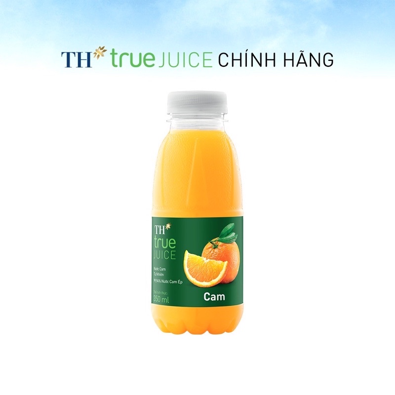 Thùng 24 chai nước cam tự nhiên TH True Juice 350ml (350ml x 24)