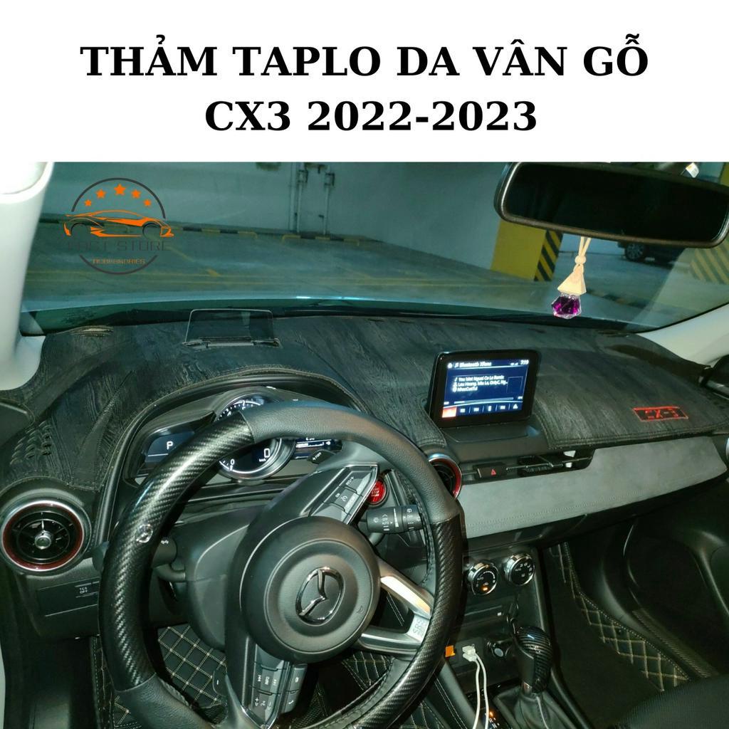 Thảm Taplo MAZDA Che Nắng Chống Nóng Da Vân Gỗ, Da Cacbon Xe Mazda 2 Mazda 3 Mazda 6 CX3 CX5 CX8 CX30 BT50