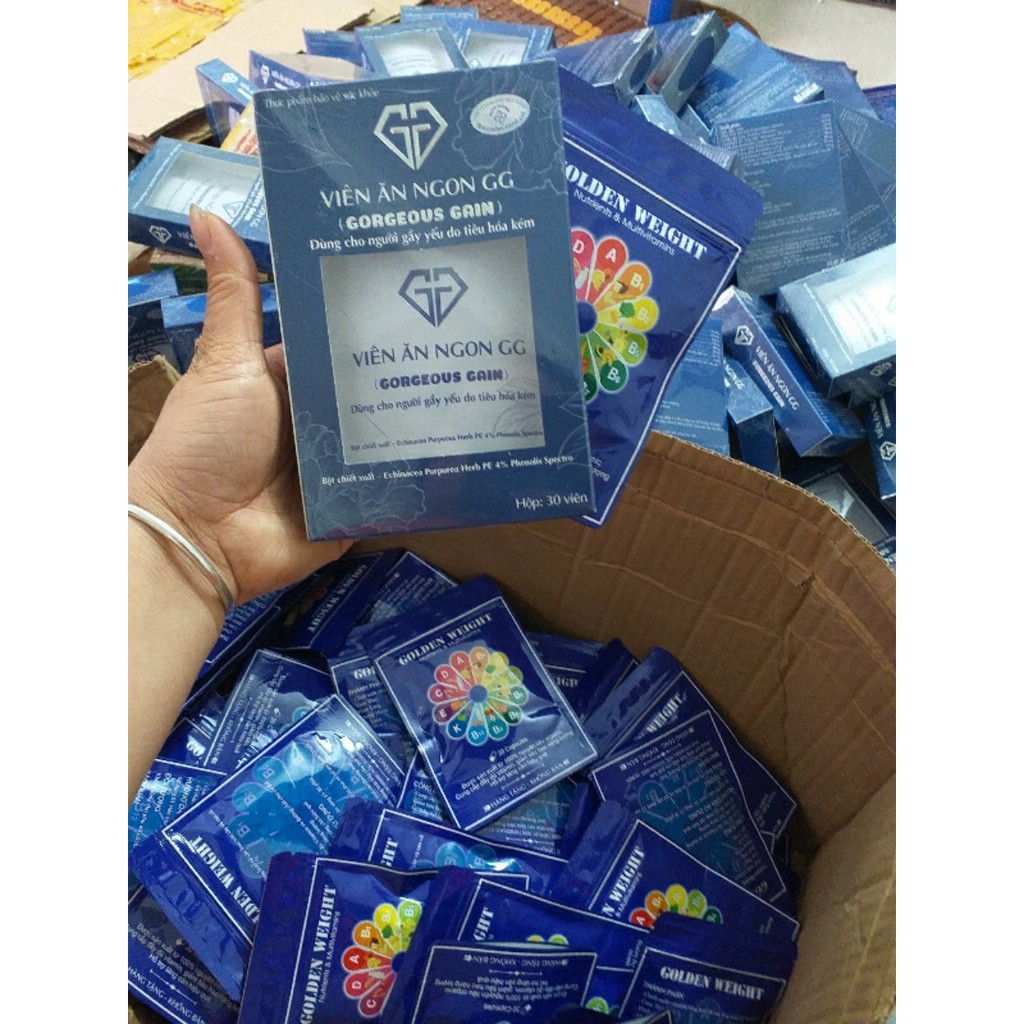 (Mua 1 tặng 1) Viên ăn ngon GG, hộp 30 viên, cam kết chính hãng, fake đền 1000 lần