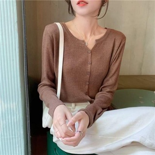 Áo cardigan len hàn cúc dọc A3098