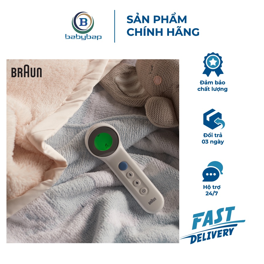 Nhiệt Kế Điện Tử Đa Năng Braun BNT400 – Nhiệt Kế Đo Không Tiếp Xúc Đo Nhanh Chóng Và Dễ Dàng