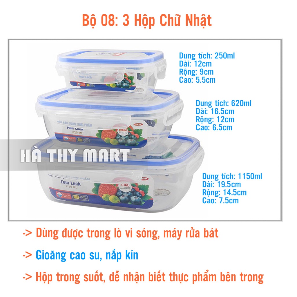 Hộp thực phẩm tủ lạnh Song Long