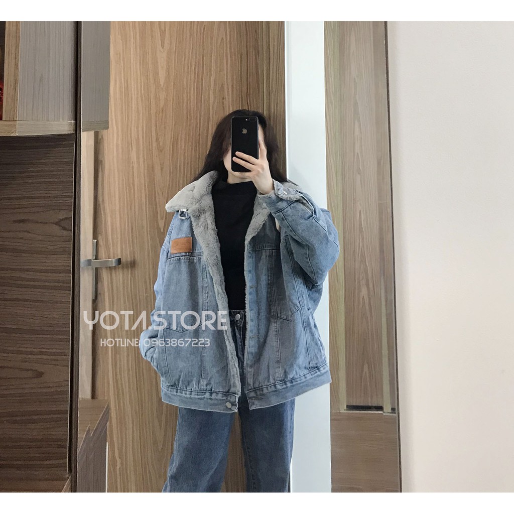 Áo khoác jeans lót lông - CV60