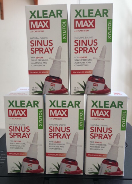 Xịt mũi Xlear MAX Nasal Spray - Hỗ trợ điều trị viêm xoang, viêm mũi dị ứng - 45ml