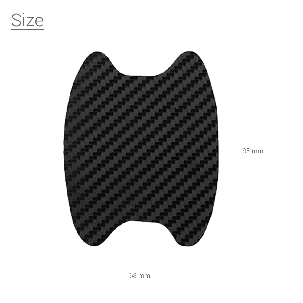 Bộ 4 Miếng Dán Tay Nắm Cửa Xe Hơi Chống Trầy Xước Bằng Sợi Carbon Miếng dán bảo vệ tay nắm cửa xe hơi bằng sợi carbon chất lượng cao