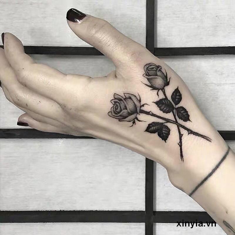 Nhãn dán hình xăm tạm thời chống nước phong cách ngẫu nhiên cá tính thời trang dành cho nam và nữ