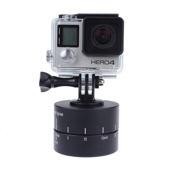 ĐẾ XOAY 360 HẸN GIỜ 60 PHÚT VÀ 120 PHÚT QUAY VIDEO TIMELAPSE CHO DSLR, GOPRO - Sjcam, ĐIỆN THOẠI