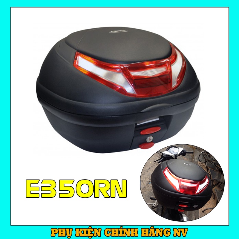 Thùng sau Givi E350RN hệ thống khóa Monolock cao cấp dung tích 35 lít kèm đế gắn thùng Givi MP60N chính hãng