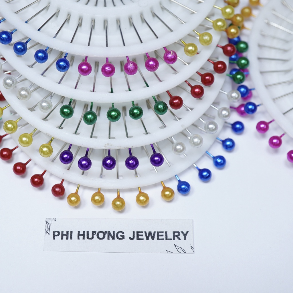 Vỉ 40 cây kim ghim cố định, kim cúc loại tốt