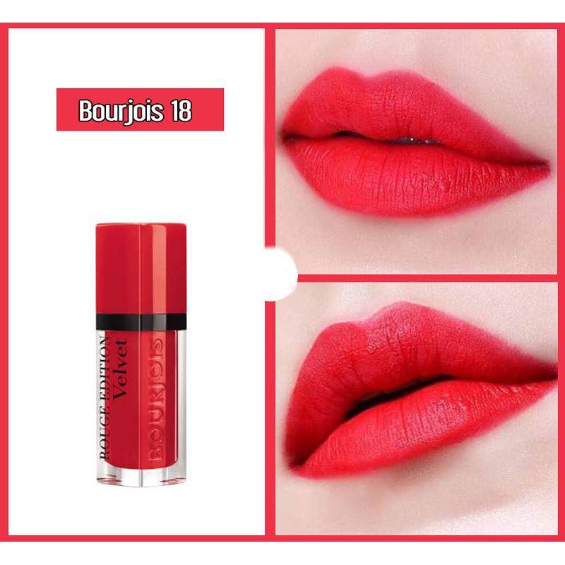 Son Bourjois Rouge Edition Velvet Màu 18  Đỏ Cam Chính Hãng