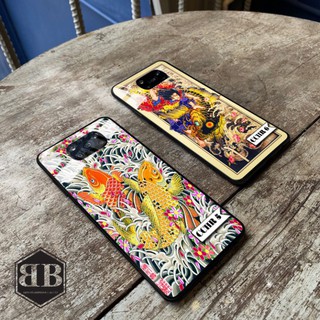 Ốp lưng kính cường lực Xiaomi Poco X3 NFC / Poco X3 Pro hình cá chép hóa rồng